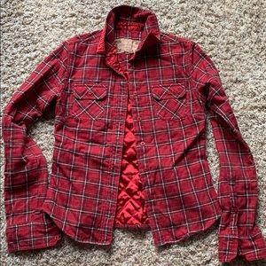 Abercrombie XS lined flannel